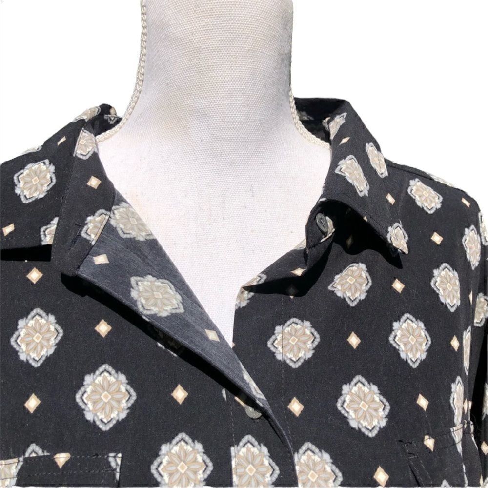 NWT CROFT & BARROW Collared Button Down Top SZ 2X - Picture 4 of 8